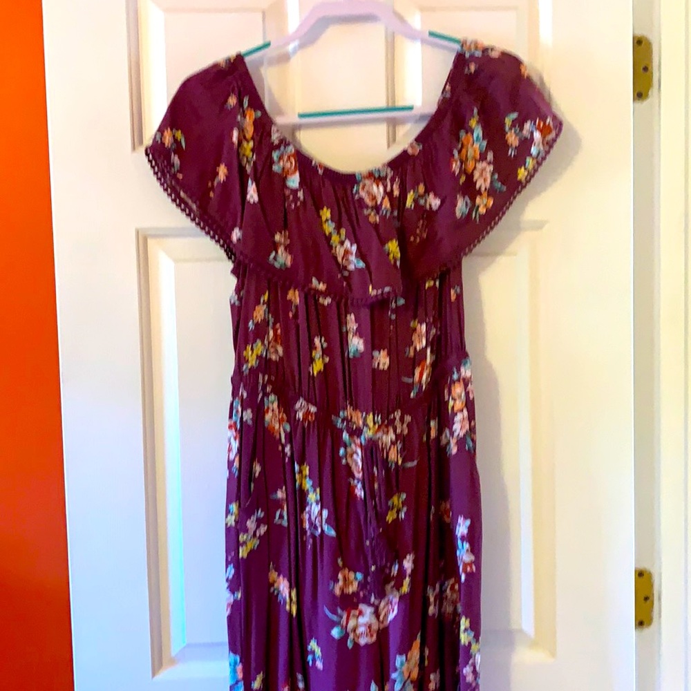 Off the shoulder Capri length romper